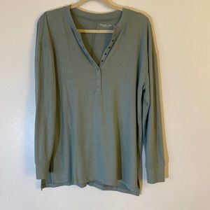 Abercrombie Cozy Oversized Boyfriend Henley